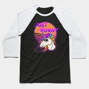 Just Horny space style Miami 80_s style T-Shirt Baseball T-Shirt